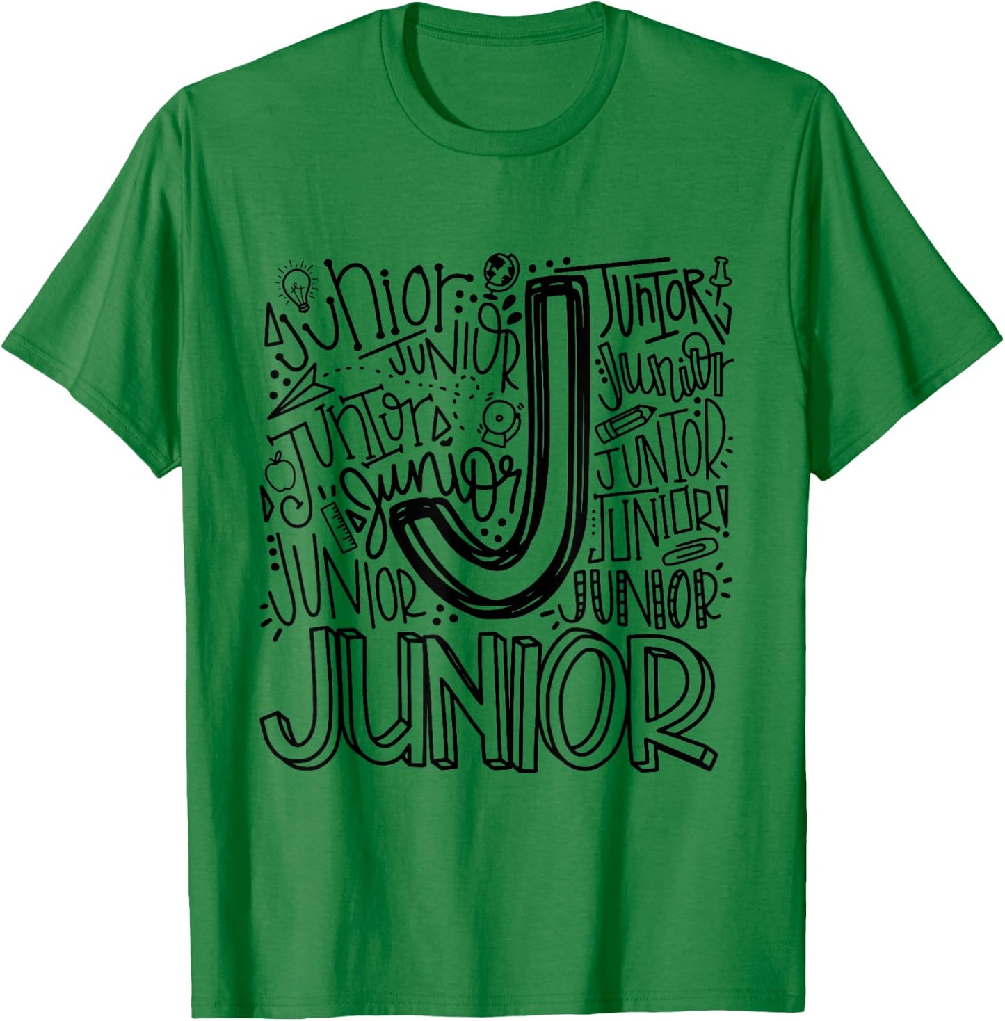 Junior High Eleventh 11th Grade Typography Back To School T-Shirt - T-Shirt | Irish Green