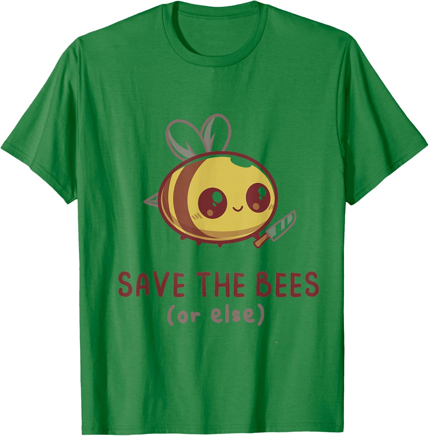 Save the Bees (Or Else) T-Shirt - T-Shirt | Irish Green