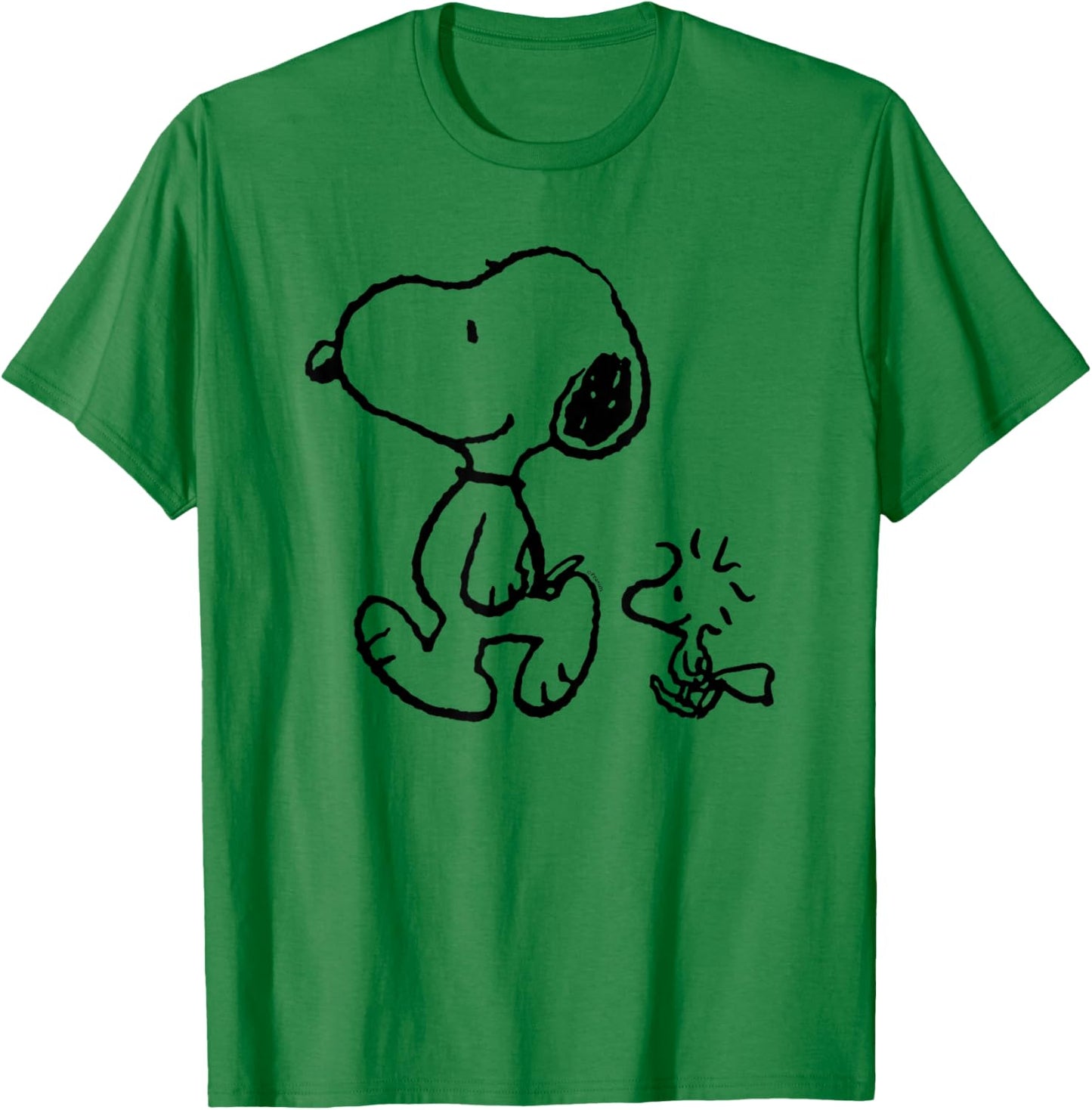 Peanuts Snoopy Woodstock Walk , blue T-Shirt - T-Shirt | Irish Green