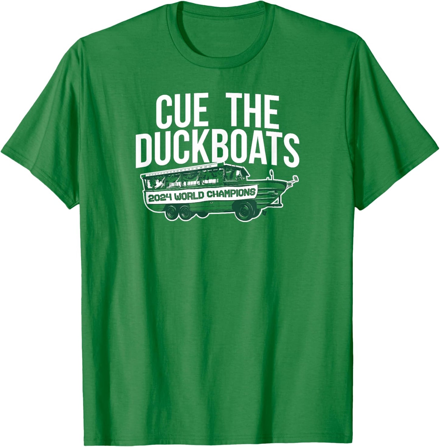 Cue the Duckboats - Boston Basketball T-Shirt - T-Shirt | Irish Green