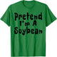 Pretend I'm A Soybean Halloween Costume Vegan Vegetarian T-Shirt - T-Shirt | Irish Green