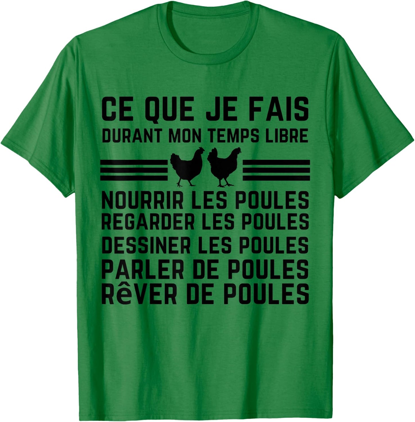 quote hen what i do in my free time , white, S T-Shirt - T-Shirt | Irish Green
