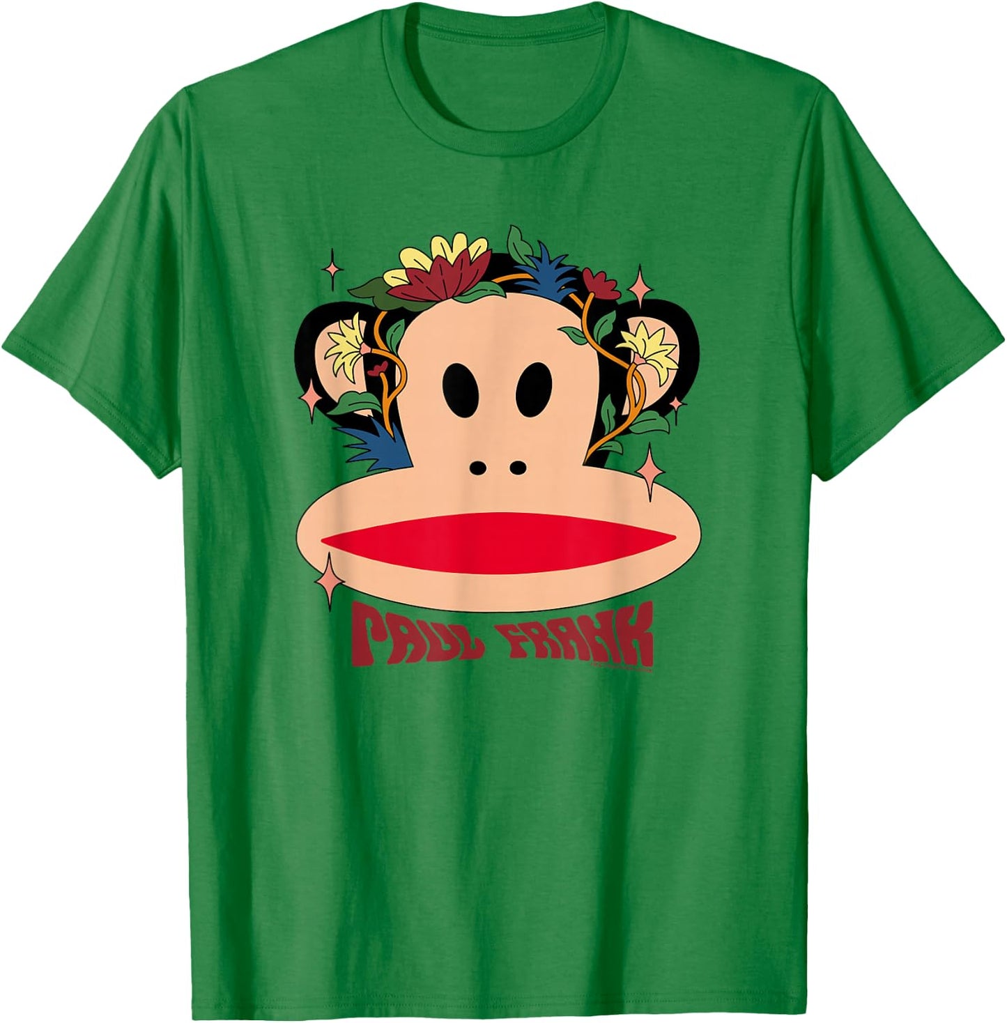 Paul Frank Julius with Wildflowers , grey, S T-Shirt - T-Shirt | Irish Green