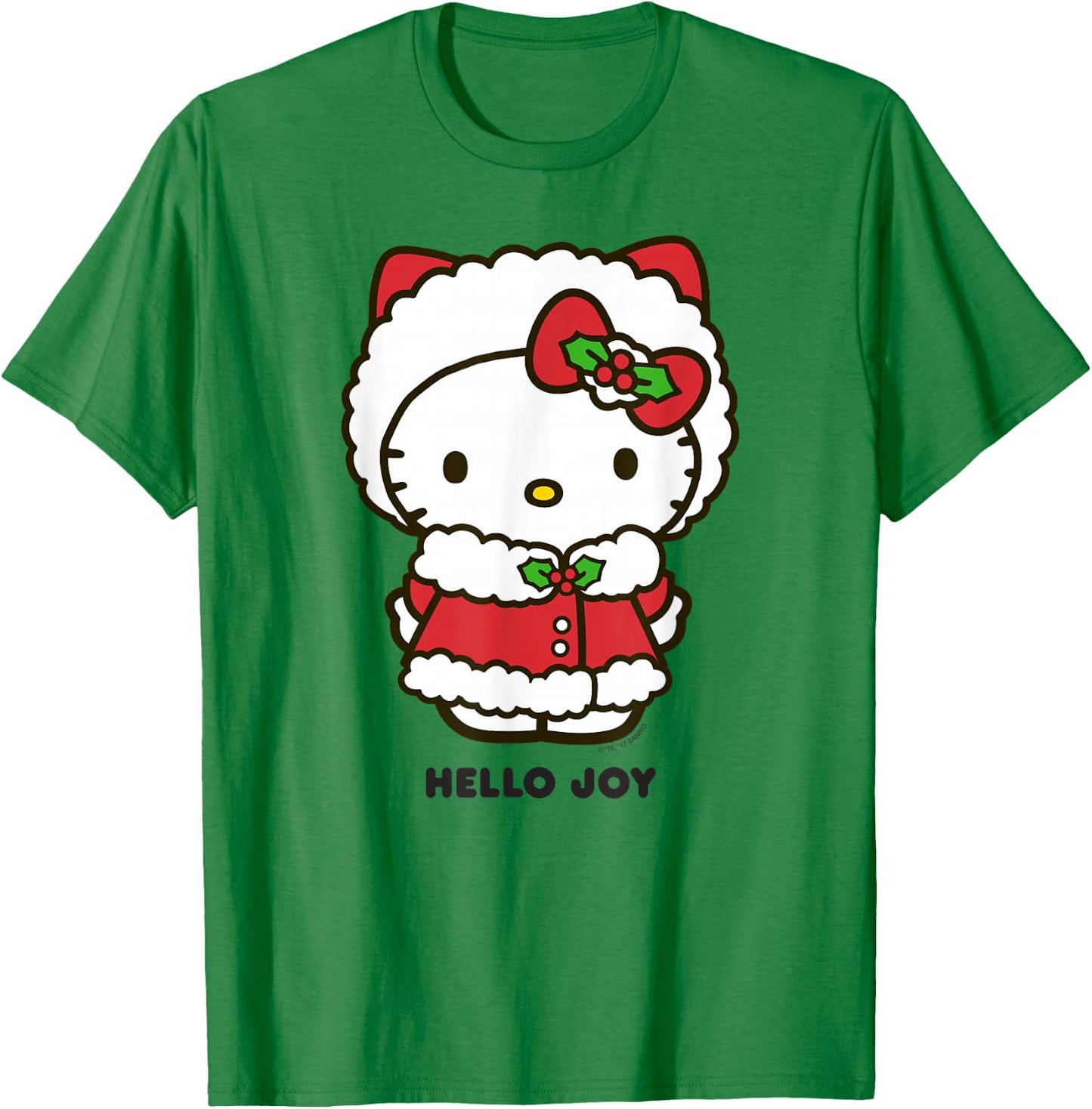 Hello Kitty Hello Joy Holiday Shirt T-Shirt - T-Shirt | Irish Green
