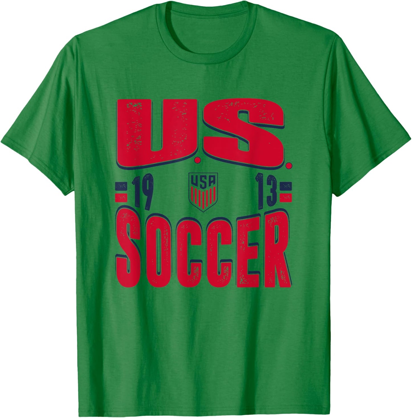 U.S. Soccer Vintage 1913 White USMNT Officially Licensed T-Shirt - T-Shirt | Irish Green