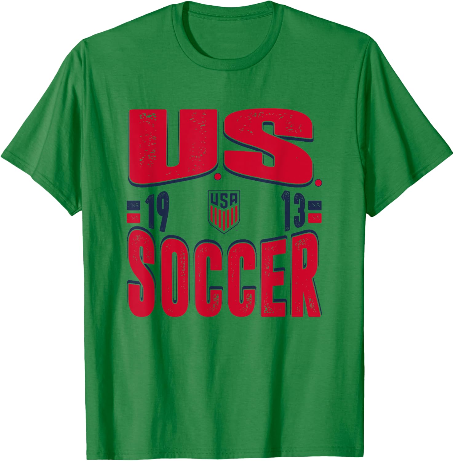 U.S. Soccer Vintage 1913 White USMNT Officially Licensed T-Shirt - T-Shirt | Irish Green