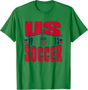 U.S. Soccer Vintage 1913 White USMNT Officially Licensed T-Shirt - T-Shirt | Irish Green