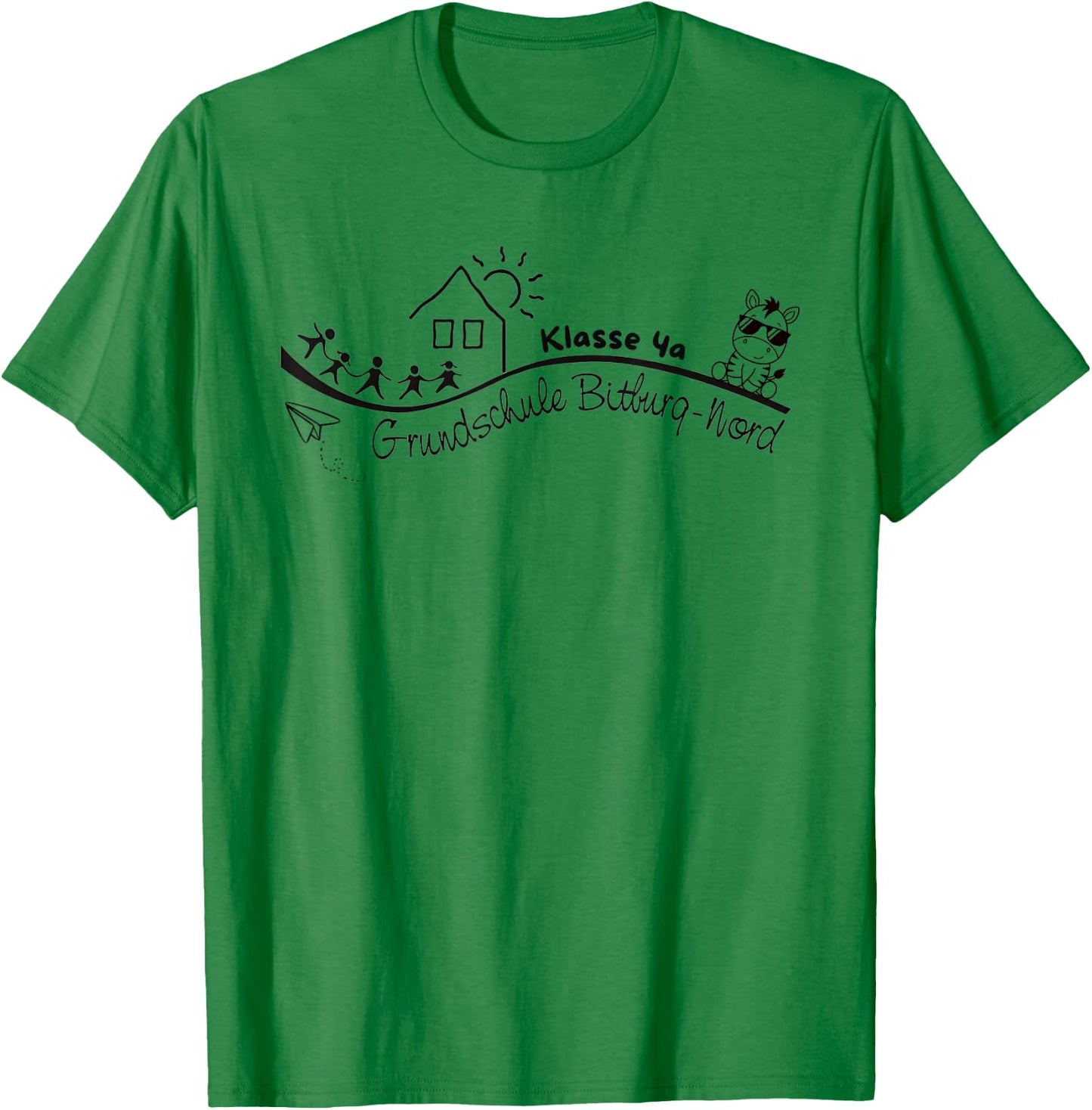 Klasse 4a Grundschule Bitburg Nord Schulabschluss Design T-Shirt - T-Shirt | Irish Green