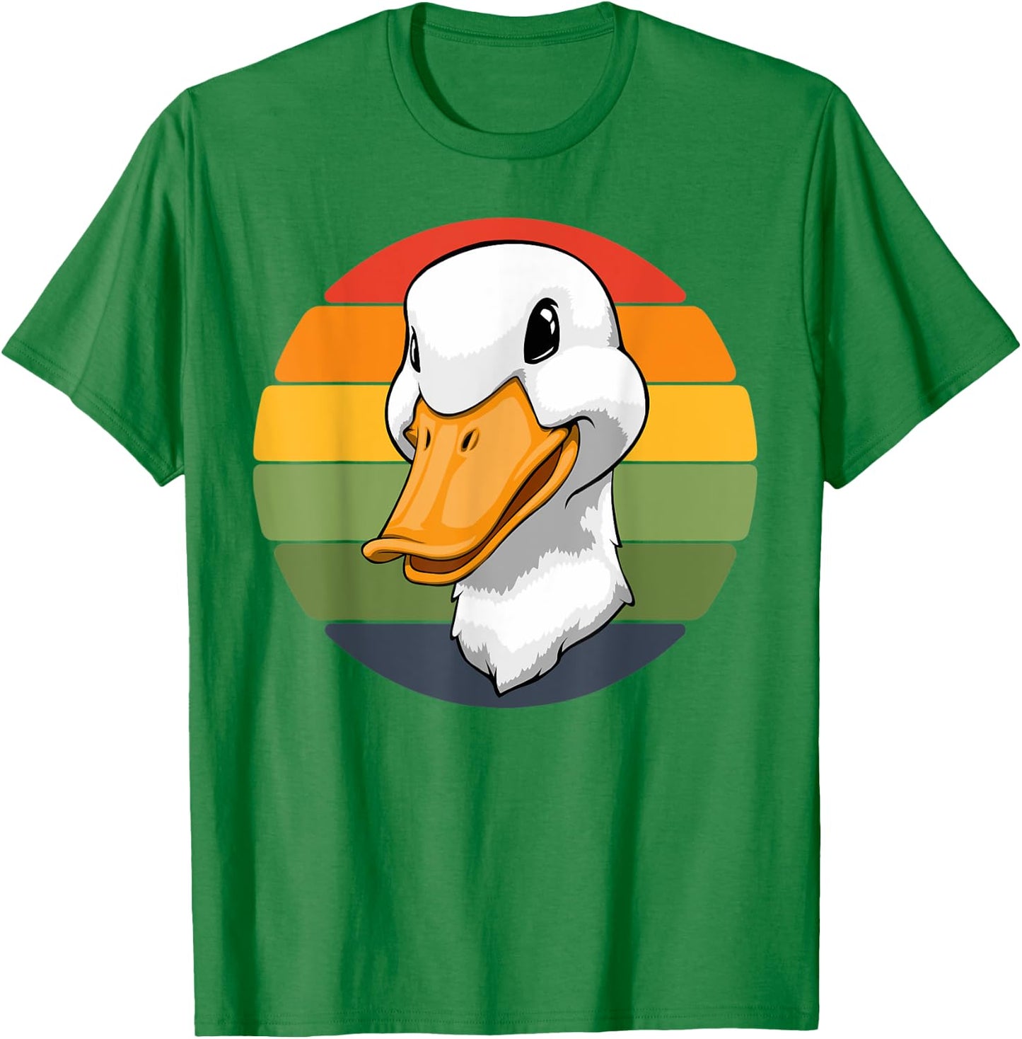 Duck Head Retro Funny Water Ducklings T-Shirt - T-Shirt | Irish Green