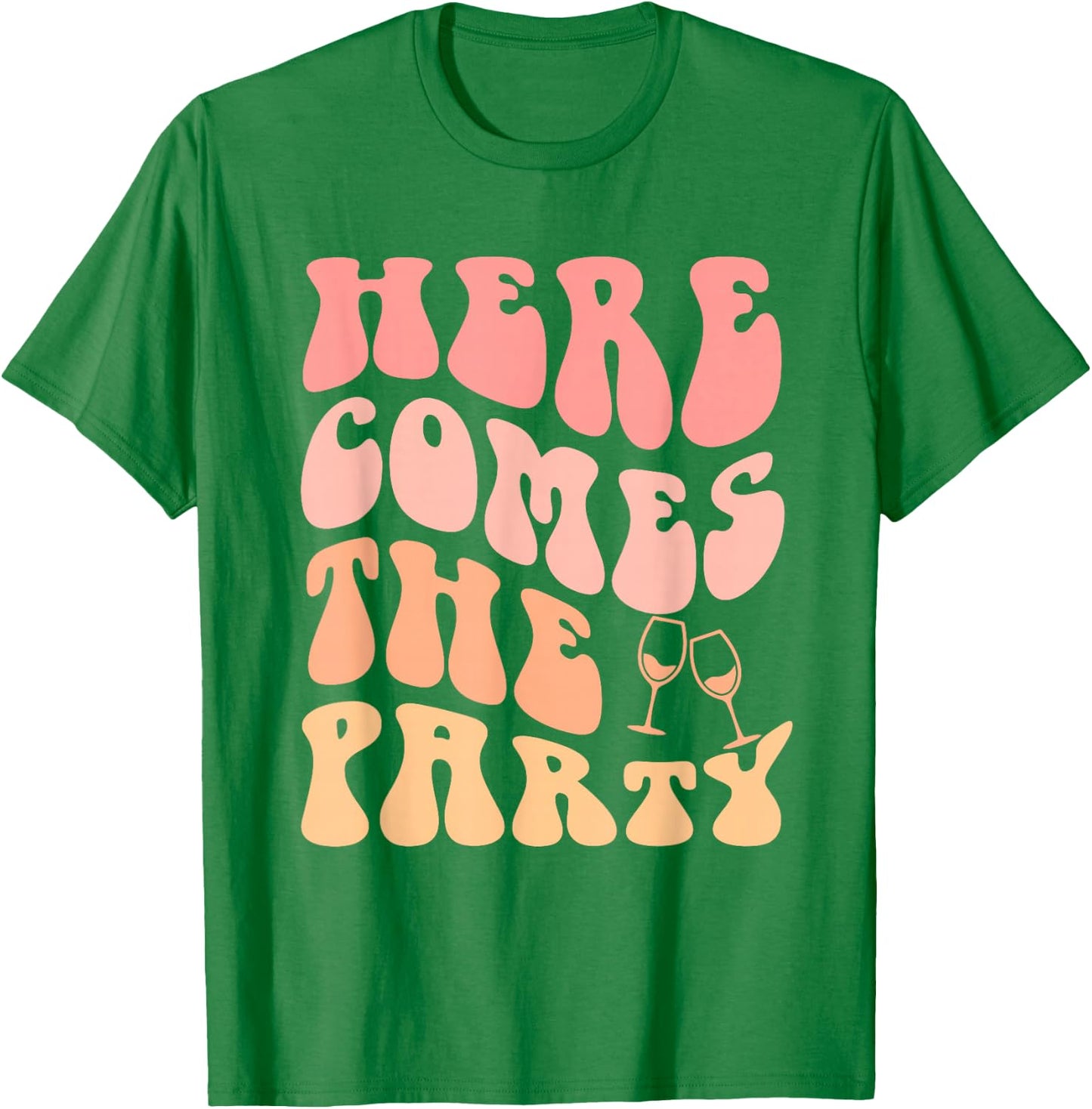 Hier kommt die Party Bachelorette Party Bride Bridemaid T-Shirt - T-Shirt | Irish Green