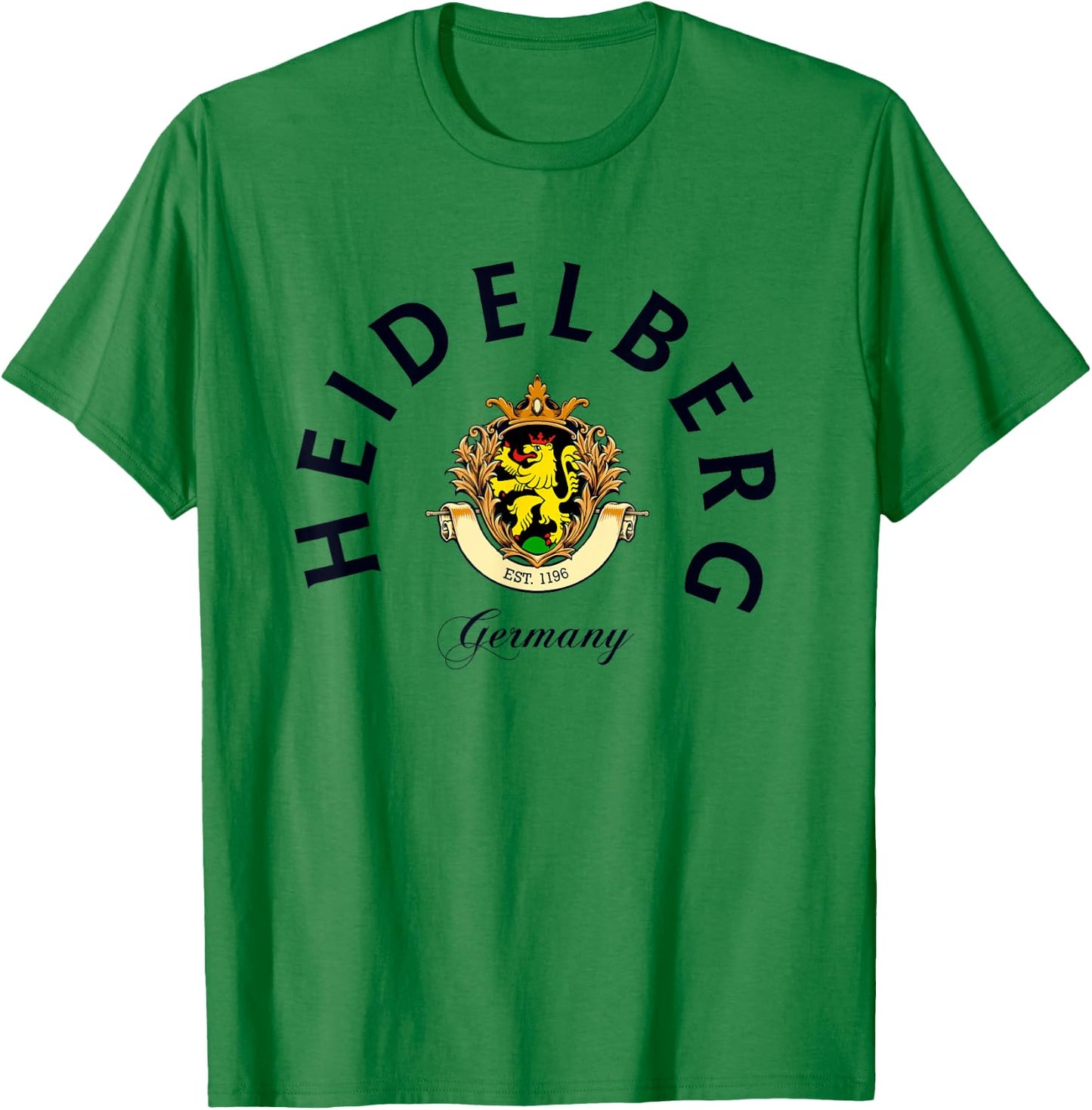 Heidelberg Germany Travel Vintage German Park T-Shirt - T-Shirt | Irish Green