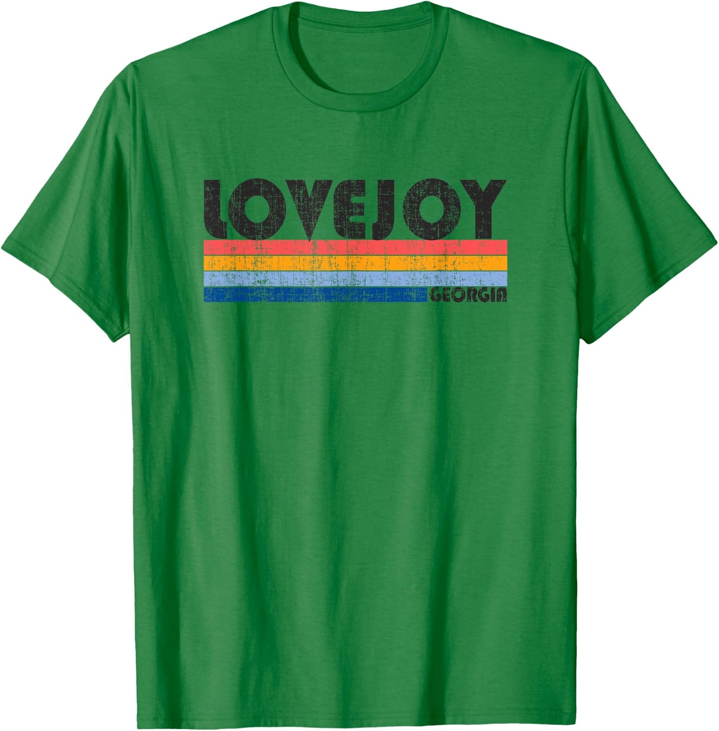 Show your Lovejoy, GA Hometown Pride with this Retro 70s 80s T-Shirt - T-Shirt | Irish Green