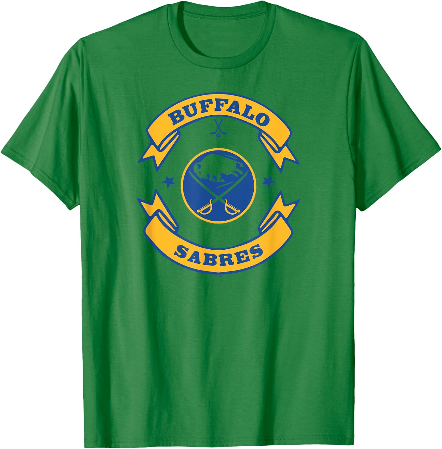 Buffalo Sabres Blaze White Officially Licensed T-Shirt - T-Shirt | Irish Green