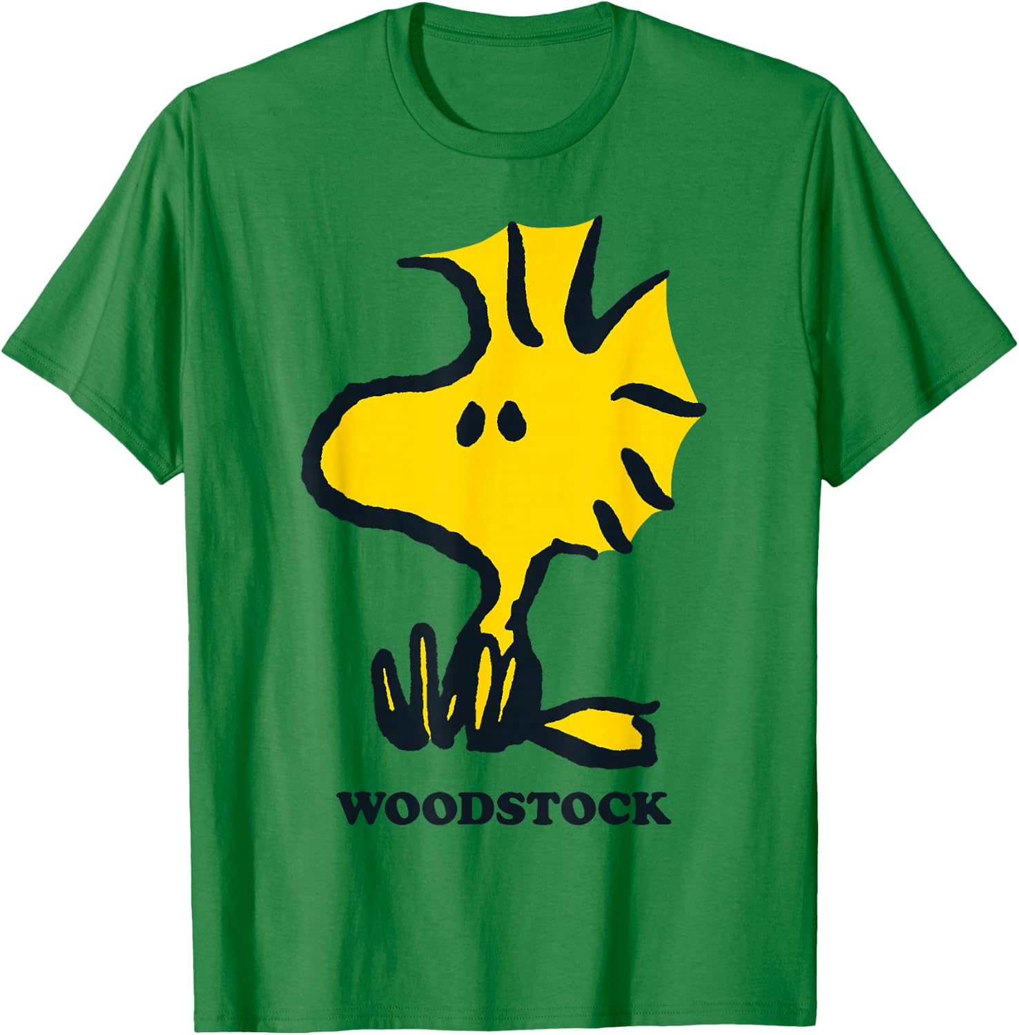 Peanuts Woodstock Sit Down , White, S T-Shirt - T-Shirt | Irish Green