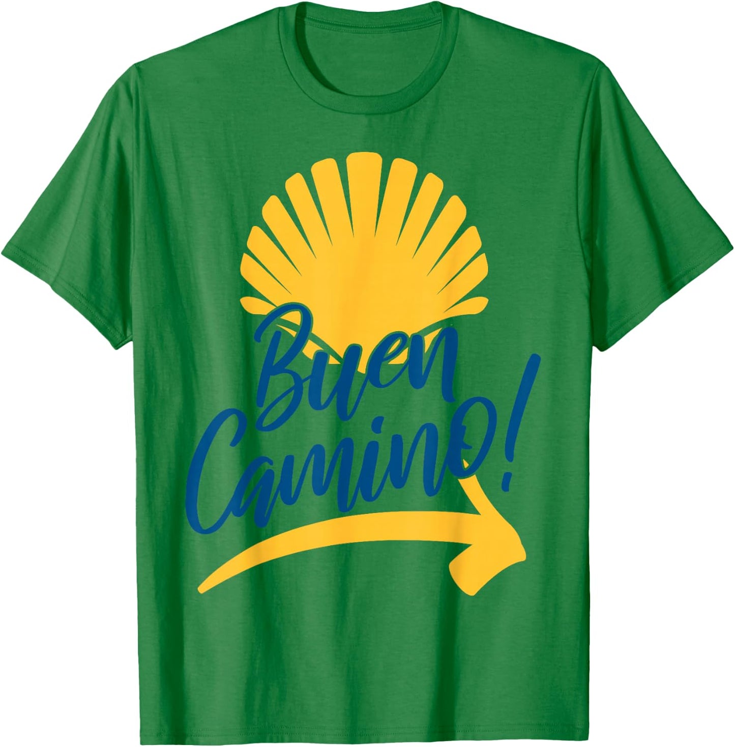 Buen Camino Pilgrimage Camino De Santiago Hiker T-Shirt - T-Shirt | Irish Green