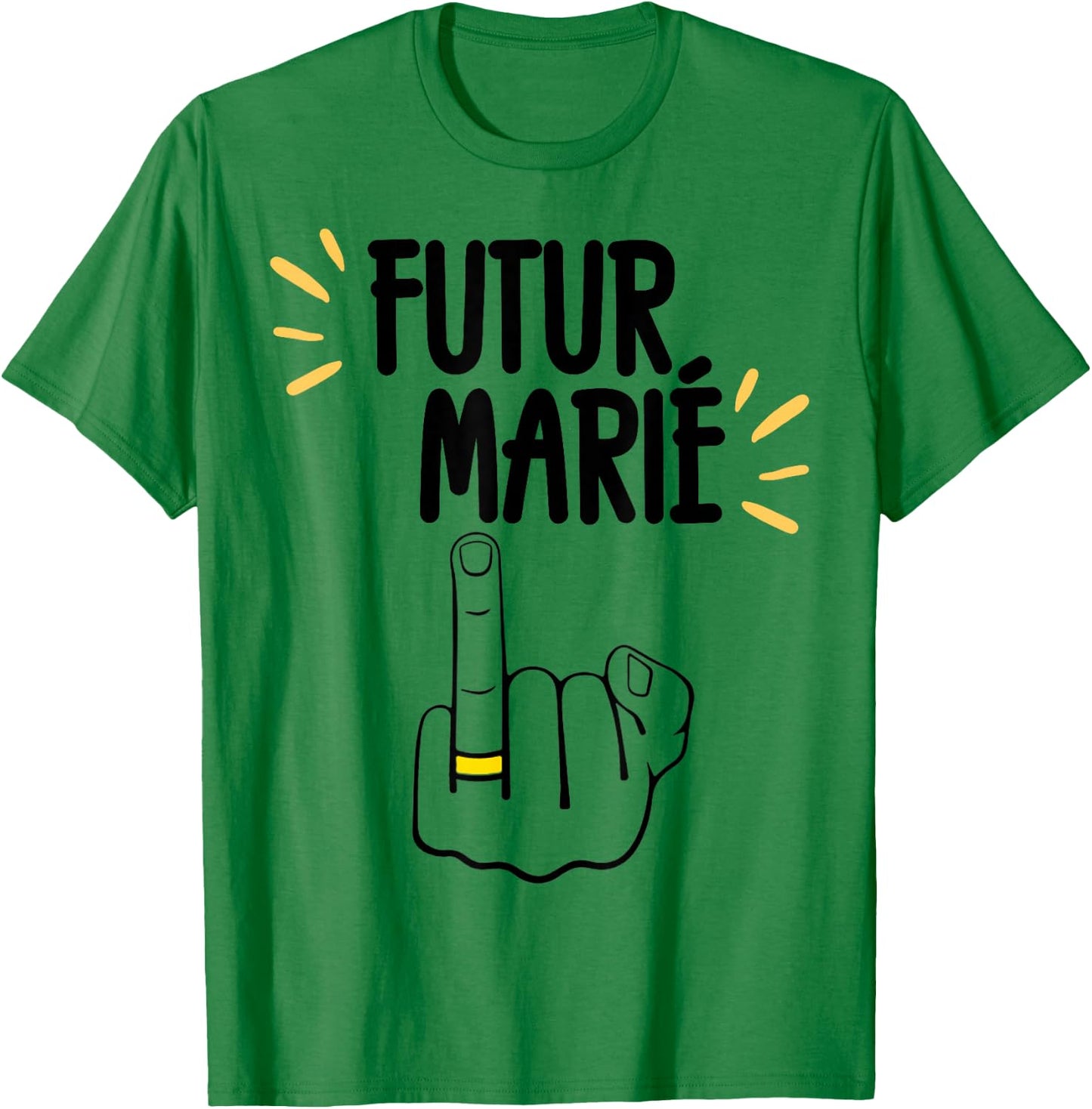 Futur Marié Enterrement Vie De Garçon EVG Humour T-Shirt - T-Shirt | Irish Green
