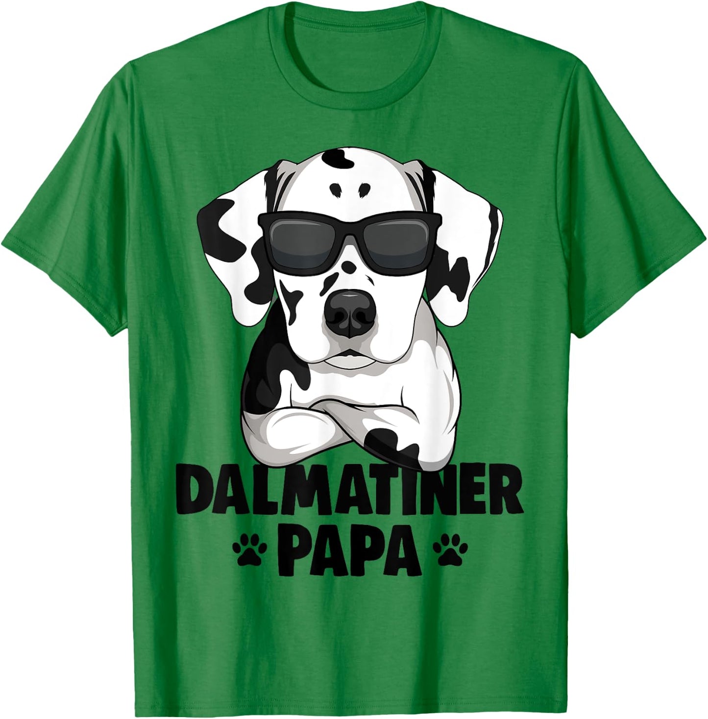Dalmatian Papa Dog Herrchen Men T-Shirt - T-Shirt | Irish Green