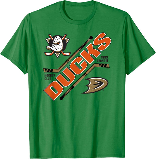 Anaheim Ducks Force Gray Officially Licensed T-Shirt - T-Shirt | Irish Green