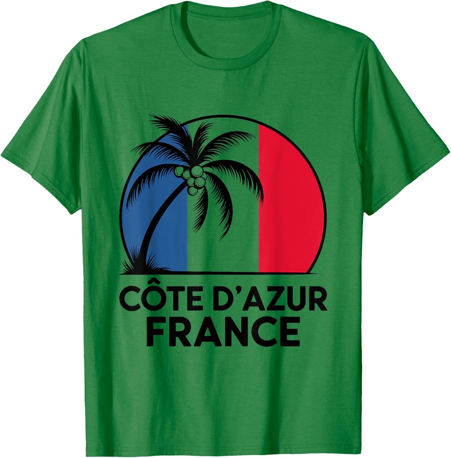 Cote d'Azur France Holiday Souvenir Beach , white, S T-Shirt - T-Shirt | Irish Green