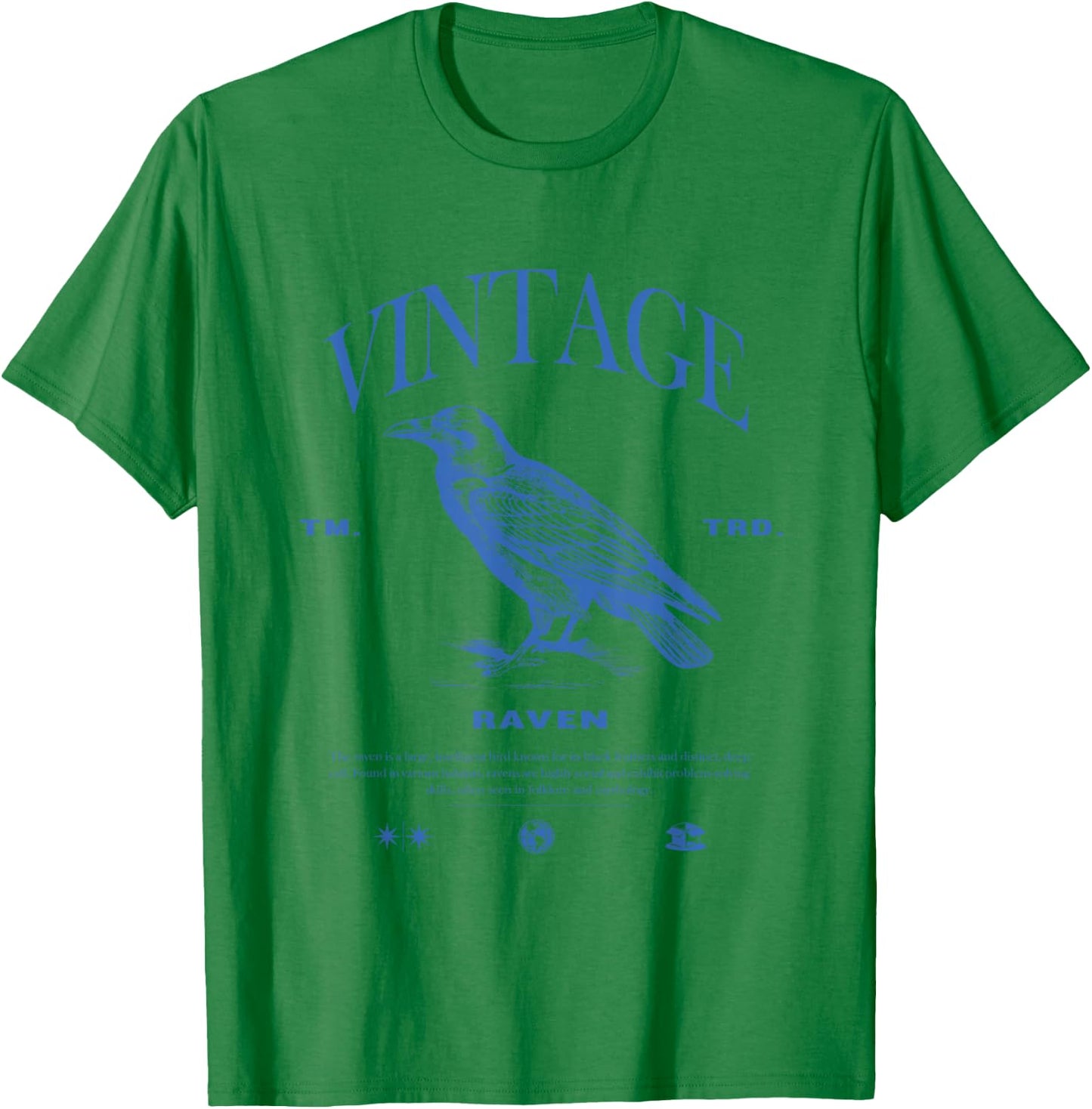 Raven Vintage T-Shirt - T-Shirt | Irish Green