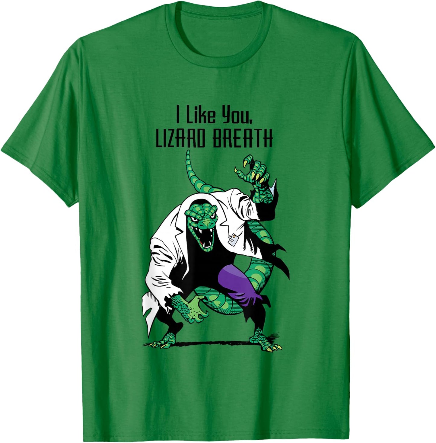 Marvel Valentine's Day I Like You Lizard Breath T-Shirt - T-Shirt | Irish Green