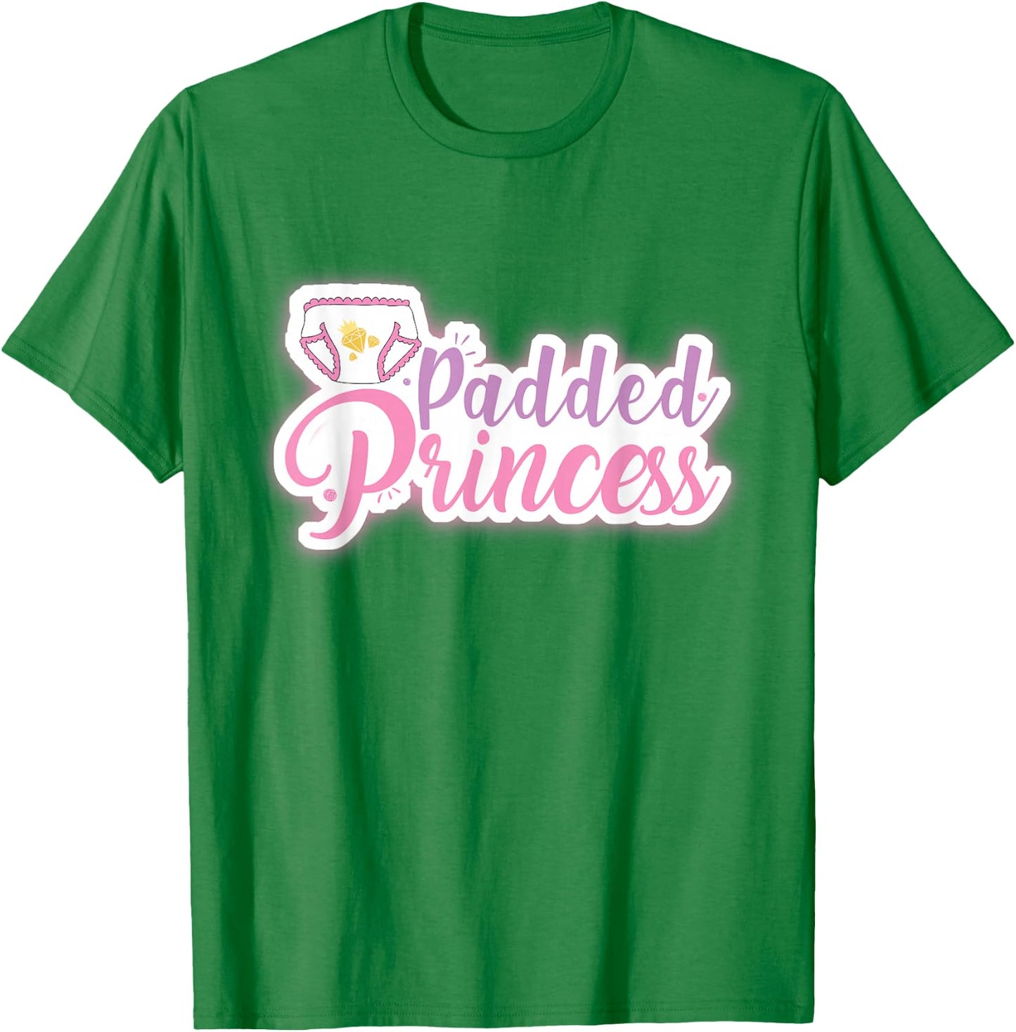 Gepolsterte Prinzessin Rüschenwindel ABDL T-Shirt - T-Shirt | Irish Green