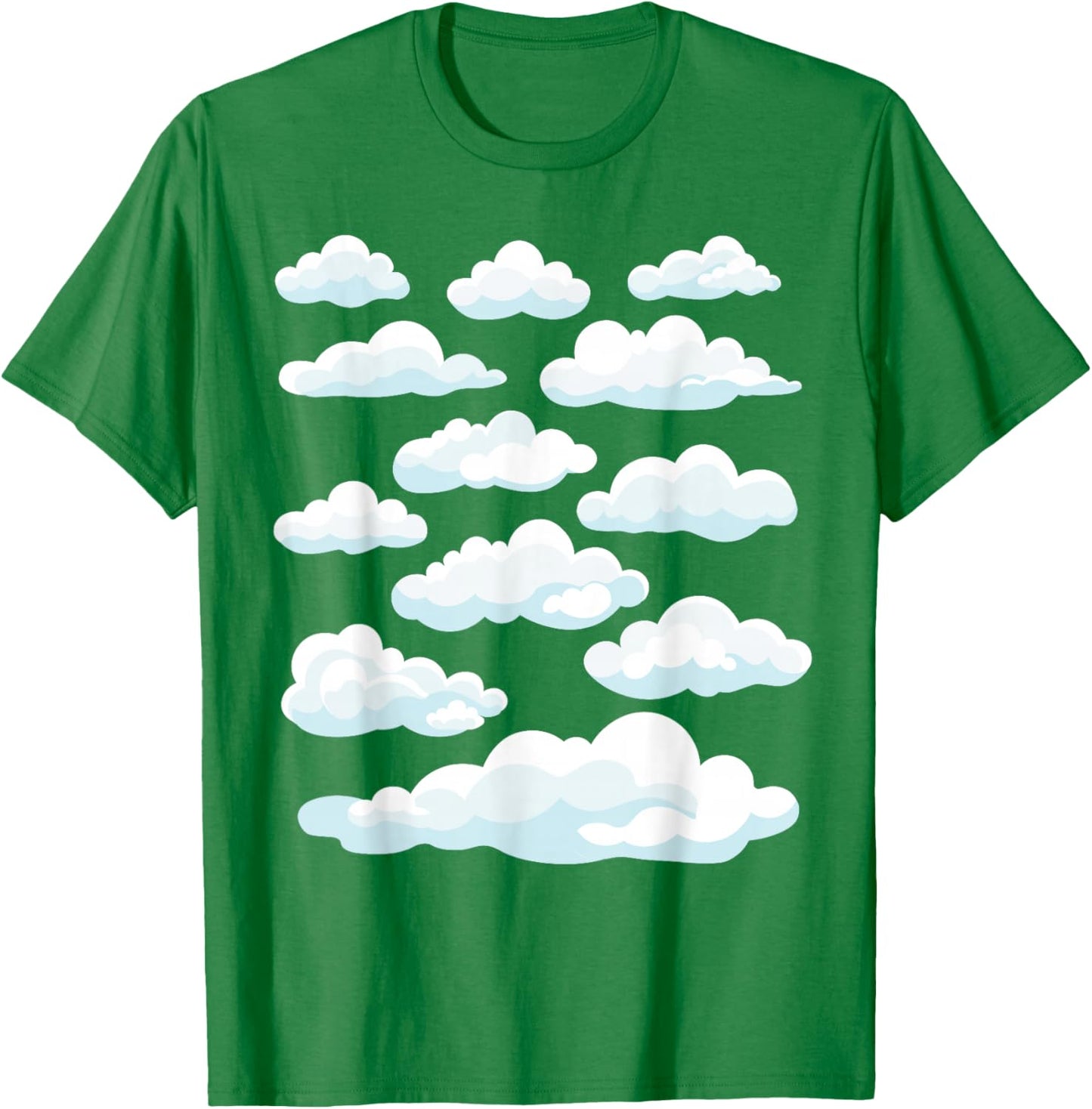 White Clouds T-Shirt - T-Shirt | Irish Green