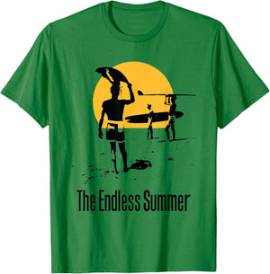 The Endless Summer 1966 Classic Surf Movie 60s Vintage Surf , Orange, S T-Shirt - T-Shirt | Irish Green