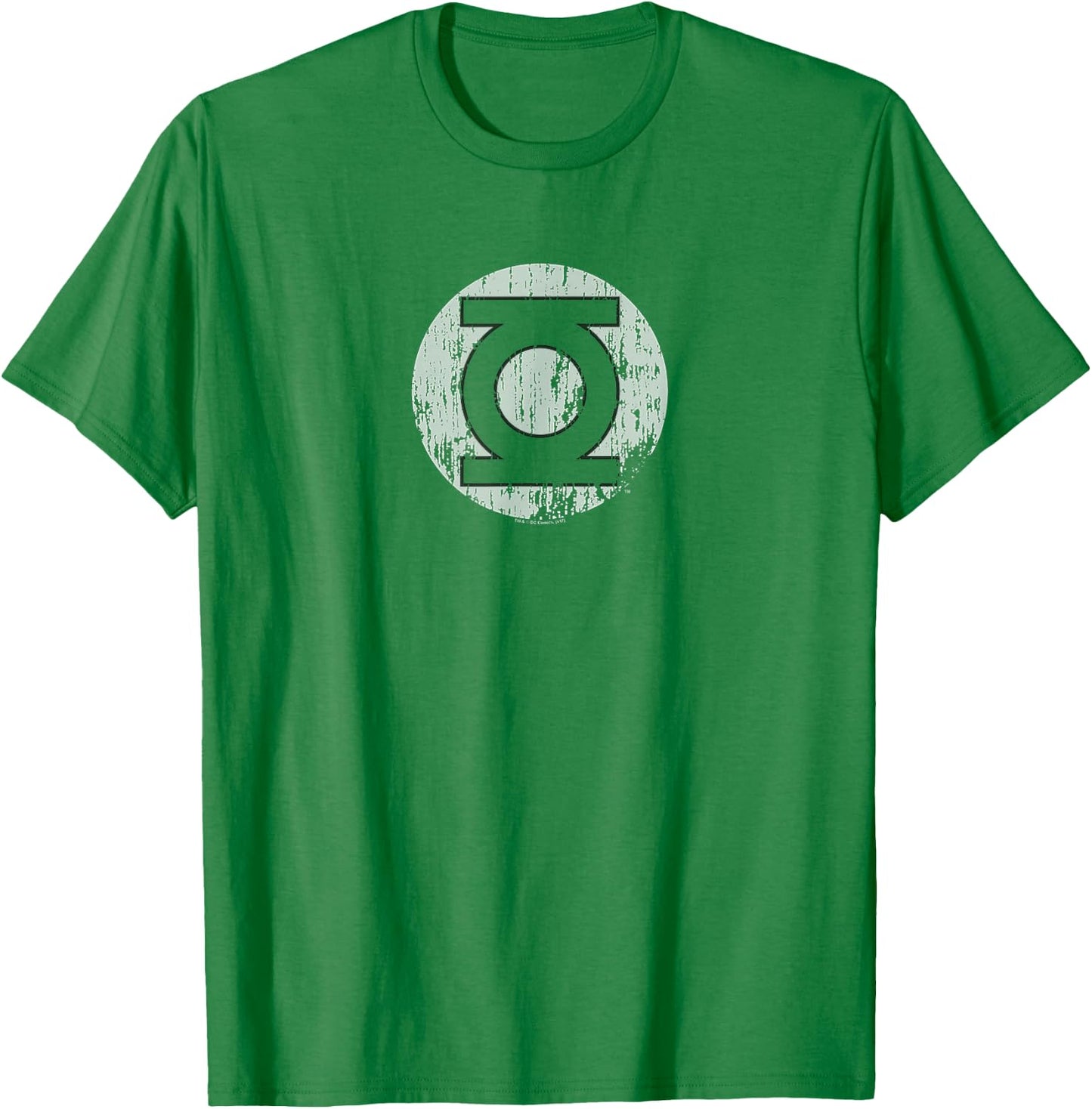 Green Lantern Distressed Lantern Logo T-Shirt - T-Shirt | Irish Green