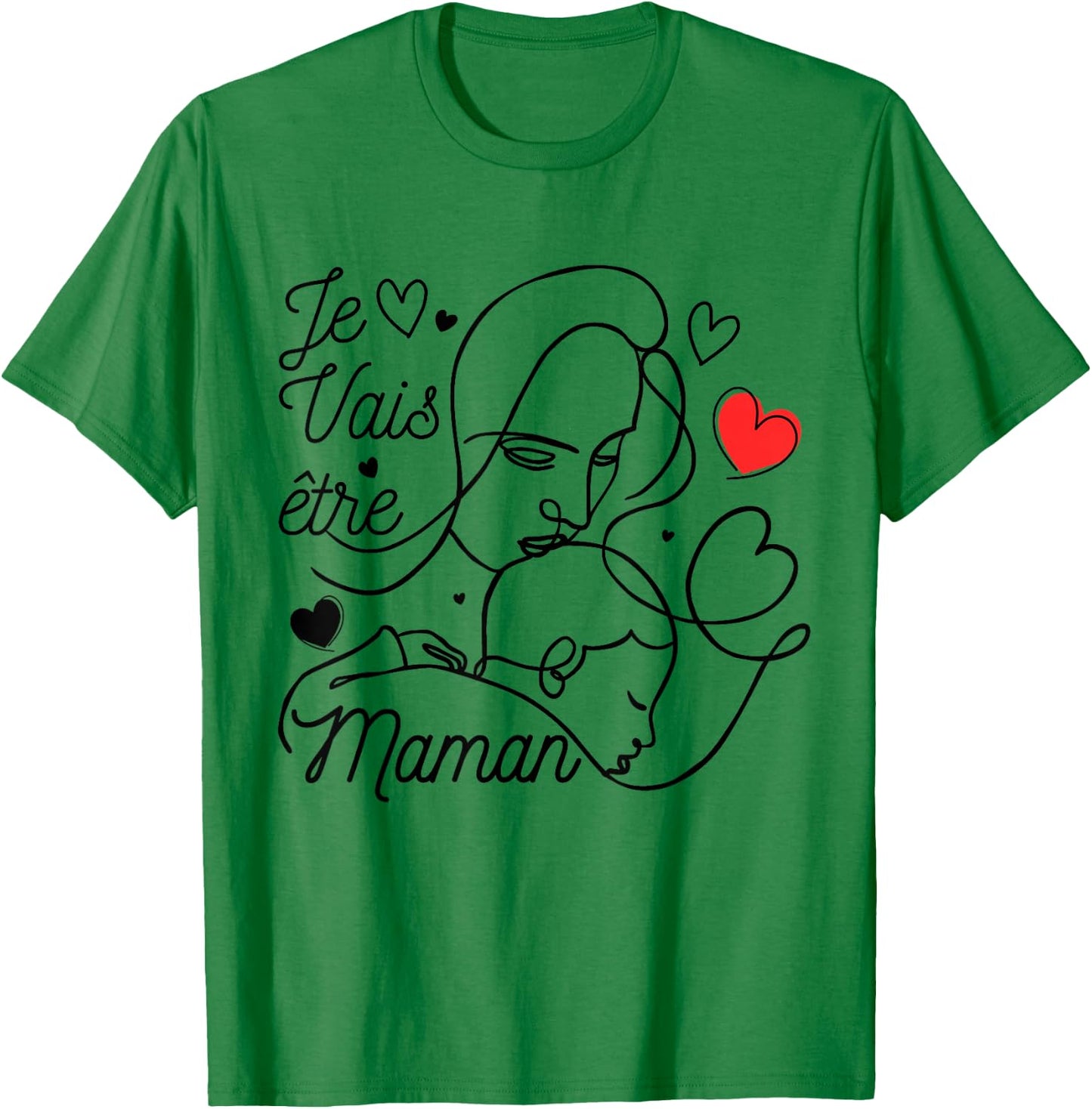 Pregnant woman Future Mom 2025 announcement pregnancy original , white, S T-Shirt - T-Shirt | Irish Green