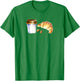 Croissant & Coffee Lover,Classic French Breakfast,Watercolor T-Shirt - T-Shirt | Irish Green