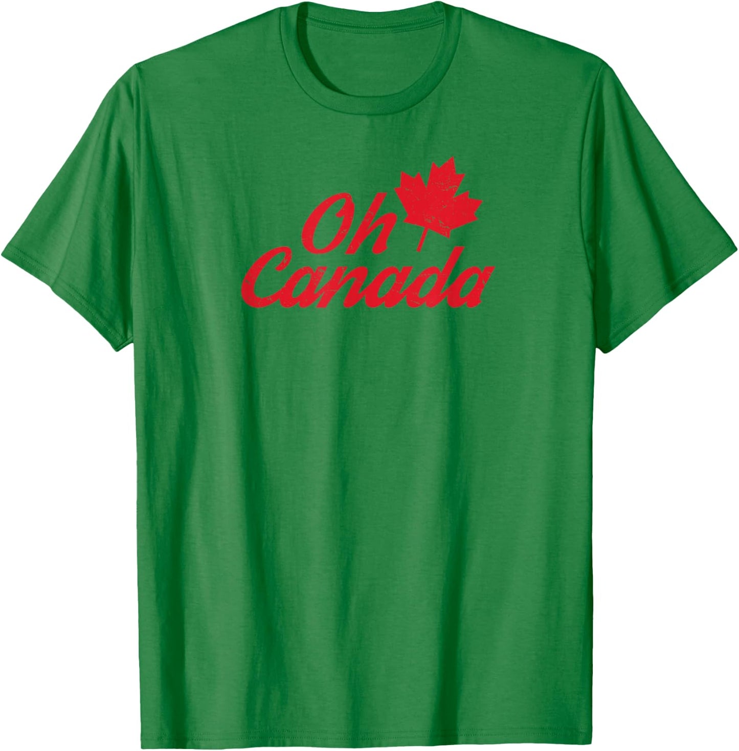 Oh Canada Happy Canada Day Cute Maple Leaf Independence Day T-Shirt - T-Shirt | Irish Green