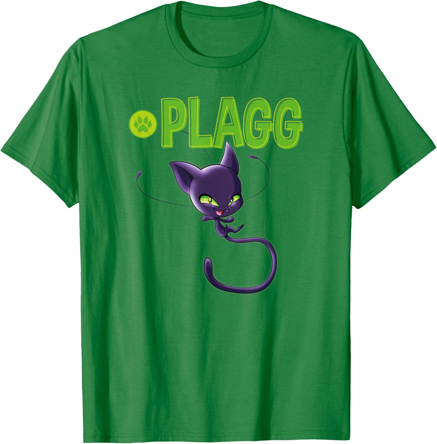 Miraculous Ladybug Kwamis Collection Plagg power T-Shirt - T-Shirt | Irish Green