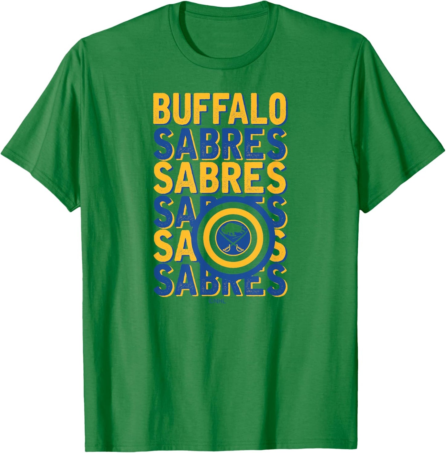 Buffalo Sabres Repeat White Officially Licensed T-Shirt - T-Shirt | Irish Green