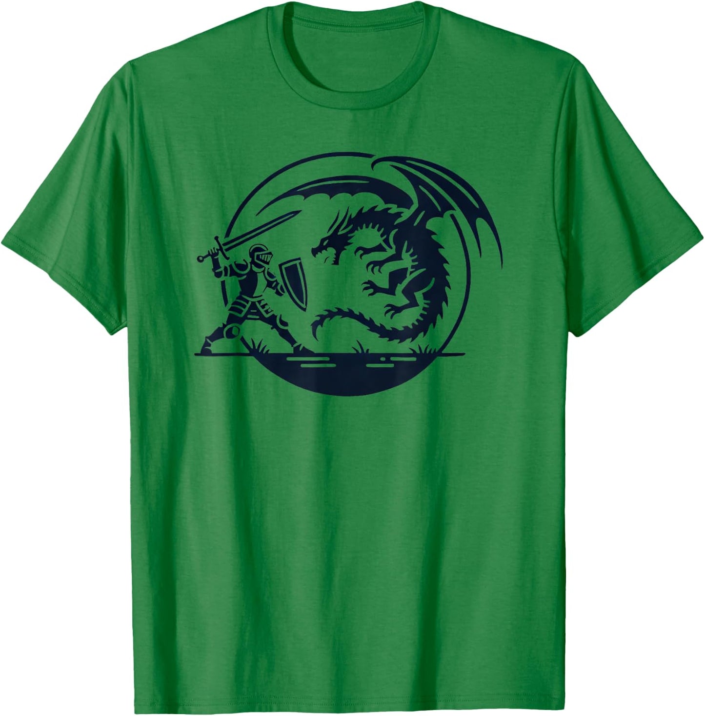 Medieval Dragon Knight Renaissance Fair Faire Festival Theme T-Shirt - T-Shirt | Irish Green