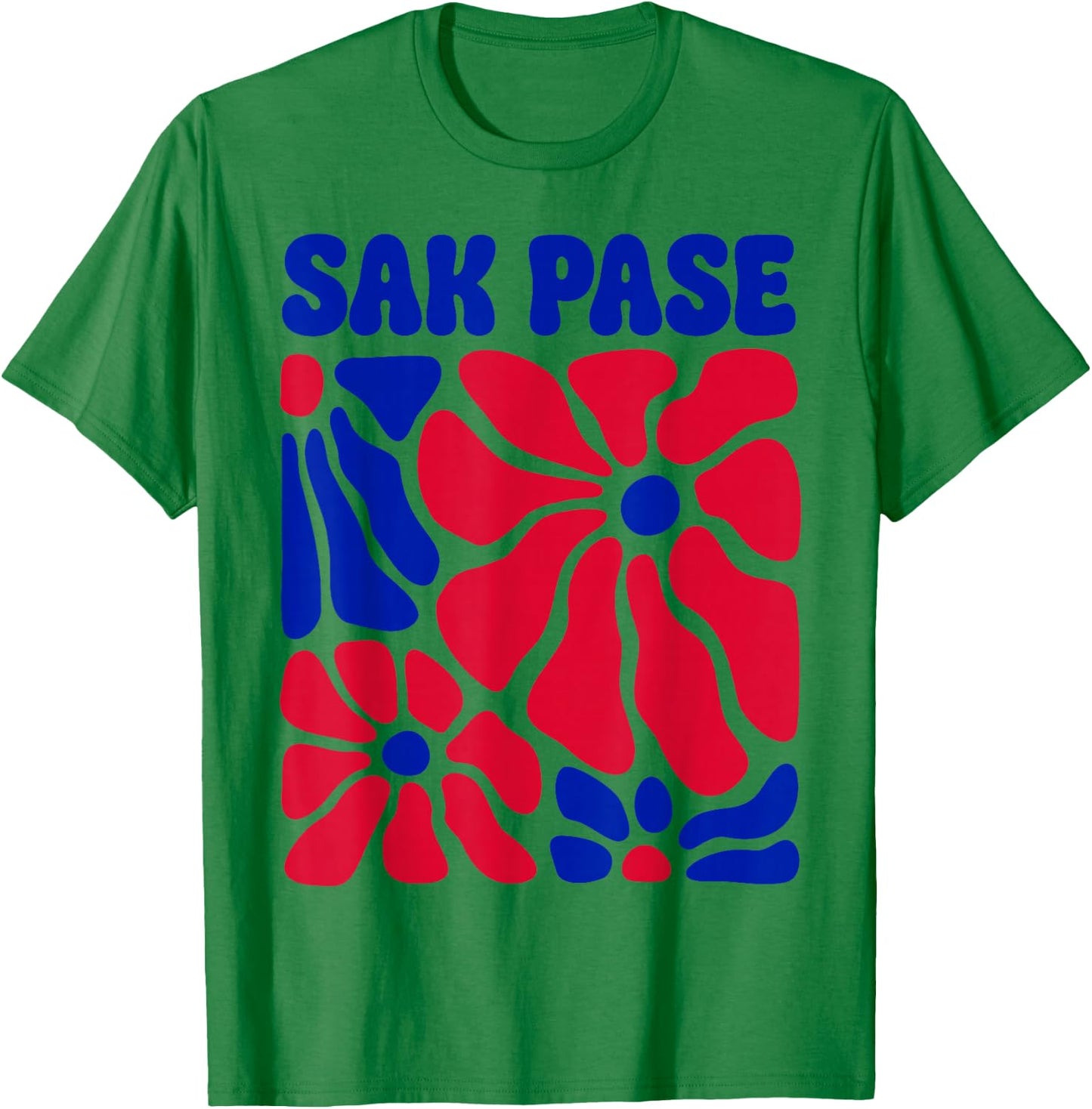 Sak Pase Haitian Floral Boho Flowers Haiti Haitian Girl T-Shirt - T-Shirt | Irish Green