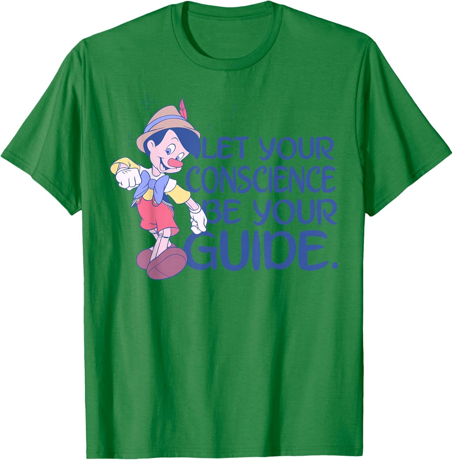 Disney Pinocchio Let Your Conscience Be Your Guide T-Shirt - T-Shirt | Irish Green
