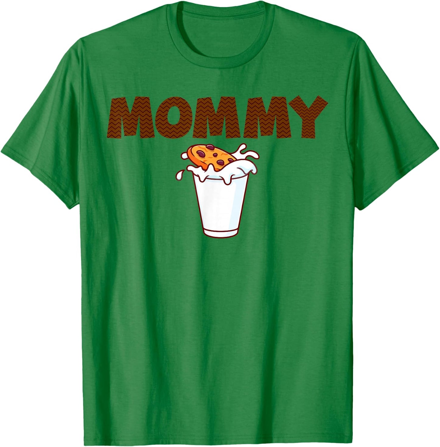 Mommy Milk & Cookies Theme Kids 1st Birthday Party Matching T-Shirt - T-Shirt | Irish Green