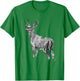 Cute Deer Whitetail Buck Illustration Graphic Boy And Girl T-Shirt - T-Shirt | Irish Green
