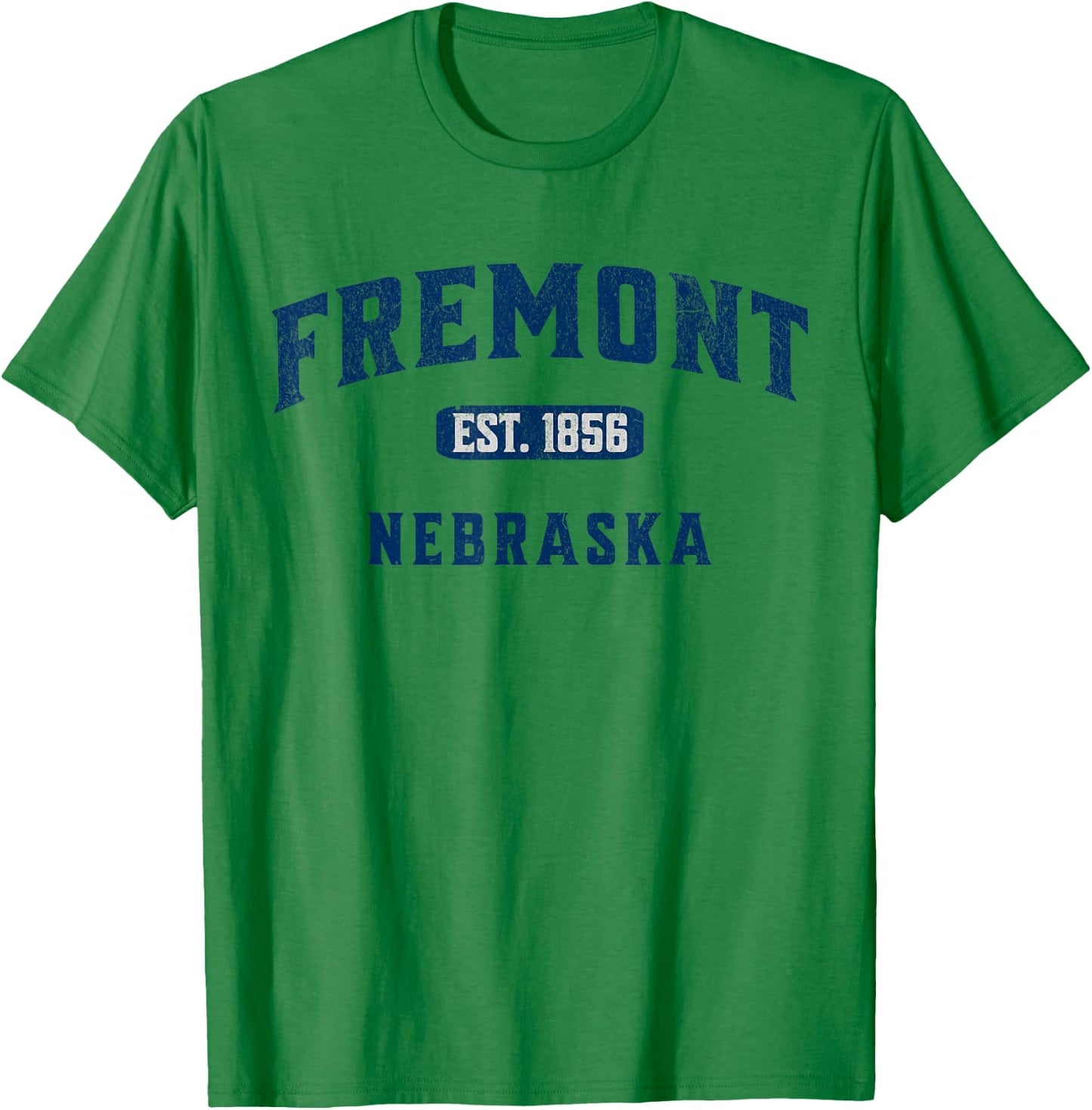 Vintage Athletic Souvenir Visit Fremont Nebraska T-Shirt - T-Shirt | Irish Green