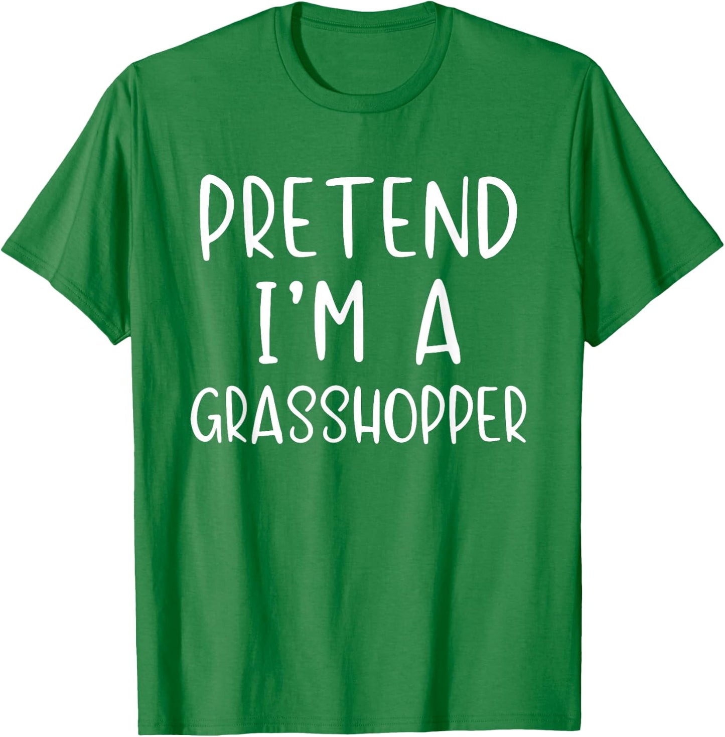Pretend A Grasshopper Costume Halloween Simple Grass-Hopper T-Shirt - T-Shirt | Irish Green