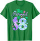 This Mermaid is 8 Birthday Girls Mermaid T-Shirt - T-Shirt | Irish Green