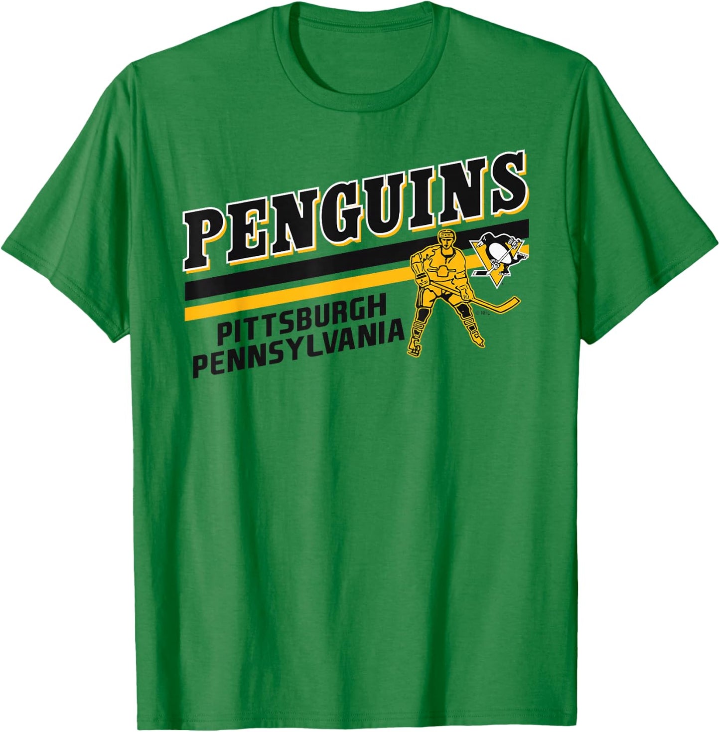 Pittsburgh Penguins Player Gray Officially Licensed T-Shirt - T-Shirt | Irish Green