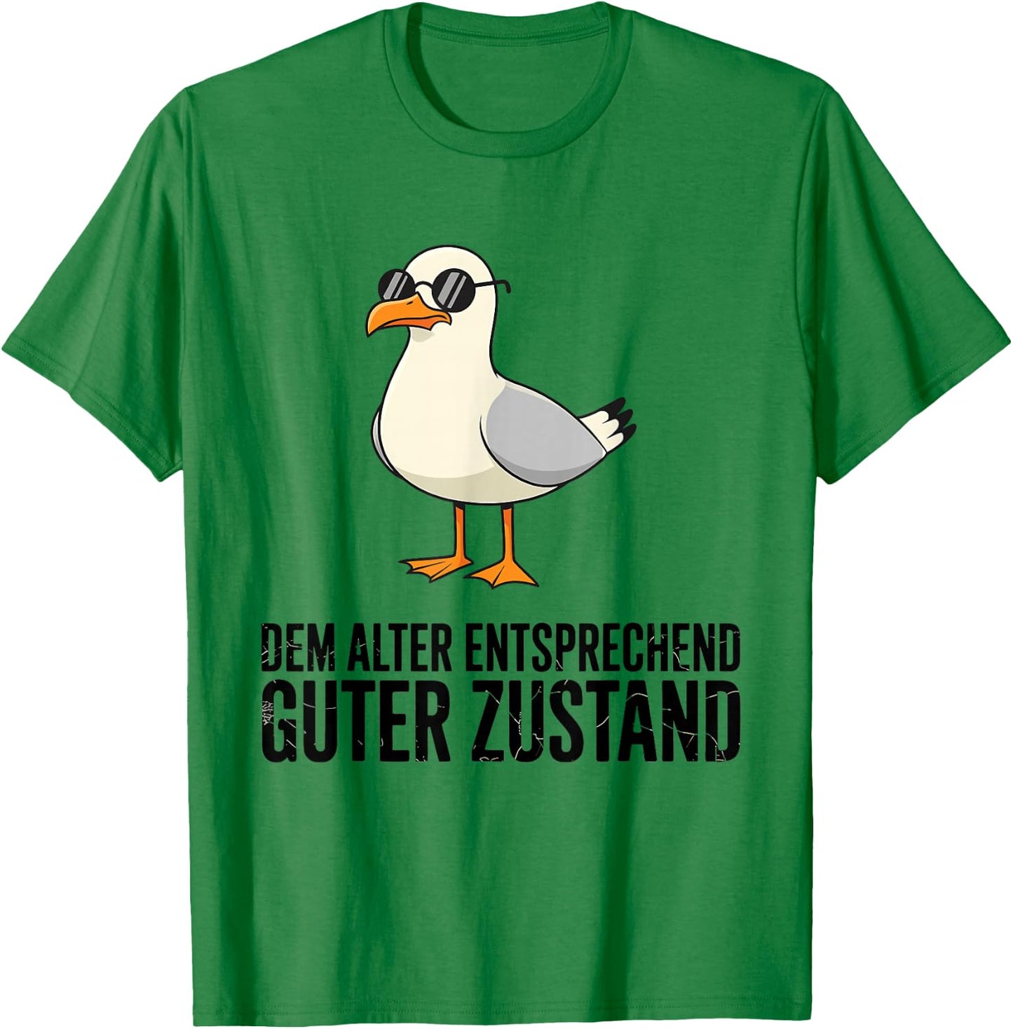 Dem Alter Entsprechend Guter Zustand Möwe T-Shirt - T-Shirt | Irish Green