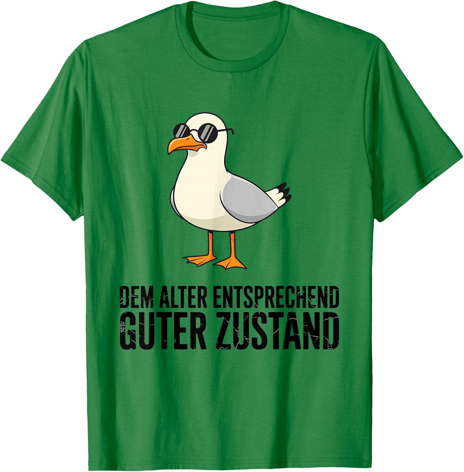 Dem Alter Entsprechend Guter Zustand Möwe T-Shirt - T-Shirt | Irish Green