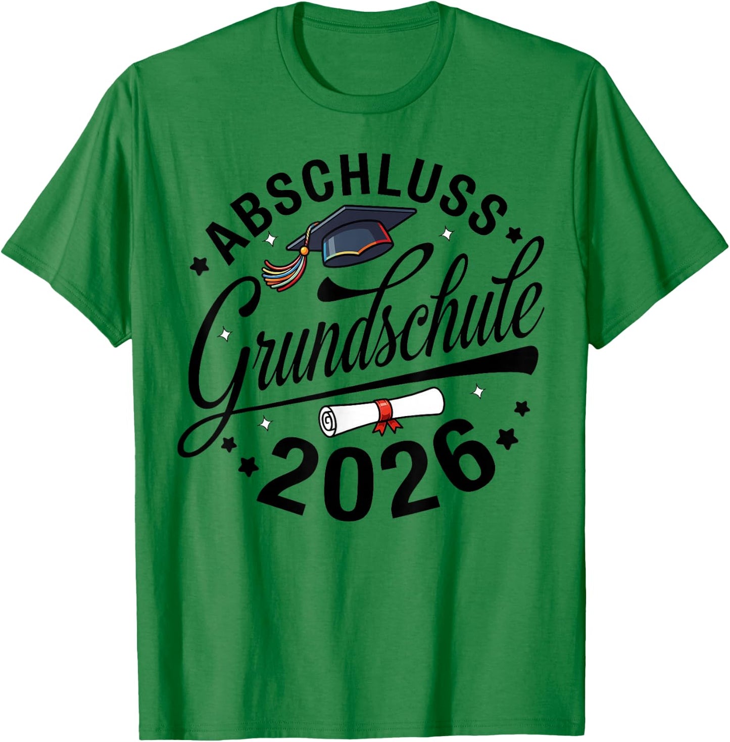 Abschluss Grundschule geschafft 2026 Abschied T-Shirt - T-Shirt | Irish Green