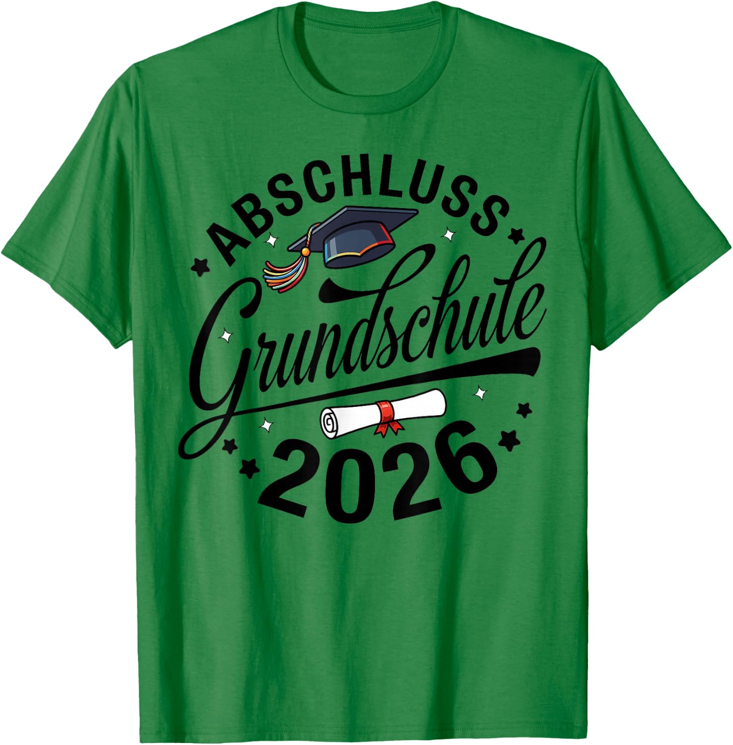 Abschluss Grundschule geschafft 2026 Abschied T-Shirt - T-Shirt | Irish Green