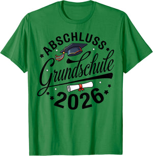 Abschluss Grundschule geschafft 2026 Abschied T-Shirt - T-Shirt | Irish Green
