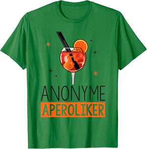 Aperolic Spray Anonymous Aperolics , White T-Shirt - T-Shirt | Irish Green