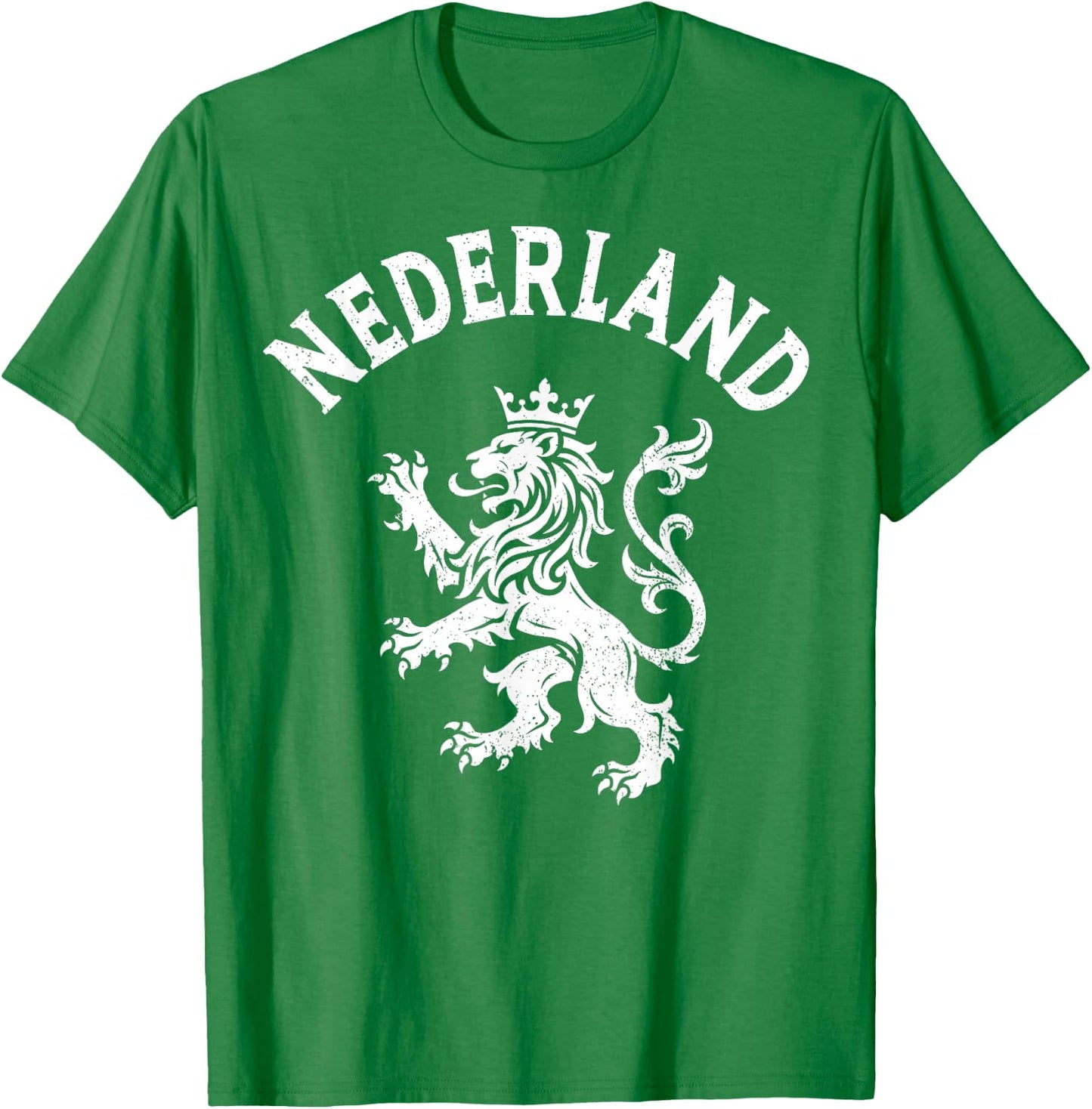 Nederland Netherlands Lion Dutch Holland Vintage Orange T-Shirt - T-Shirt | Irish Green